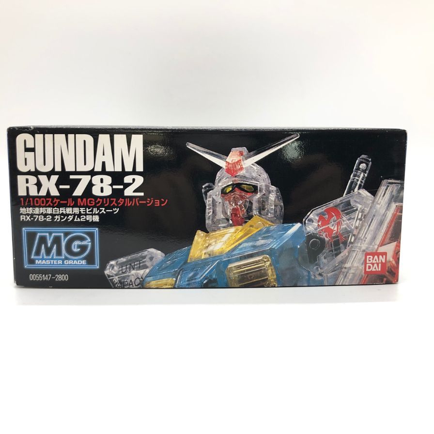 状况良好◆ Bandai 塑料模型 机动战士高达 RX-78-2 水晶版 1/100 比例 GUNDAM CRYSTAL VERSION [7F] [二手] 