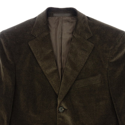 Good Condition ◆ Ermenegildo Zegna 3B Tailored Jacket Cotton Cashmere Men's Brown Size 46 Ermenegildo Zegna [AFB9] 