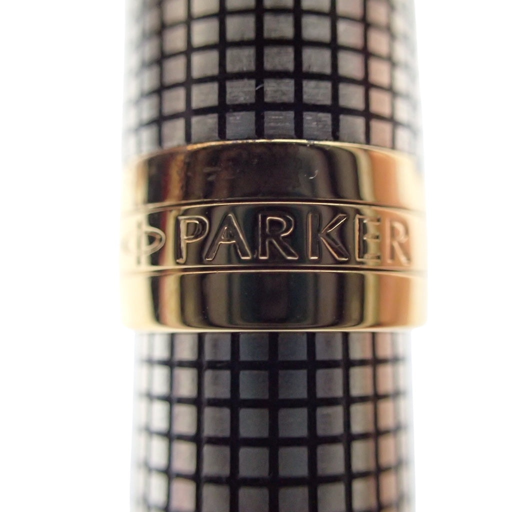 Good Condition◆Parker Fountain Pen Sonnet Premium Shizure GT Nib 18K750 Body Sterling Silver Silver x Gold PARKER SONNET [AFI18] 