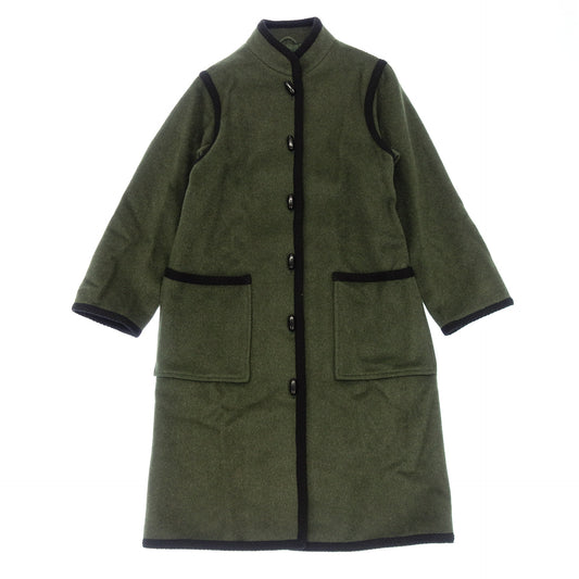 Used Yves Saint Laurent Angora Coat Women's Green Size S Yves Saint Laurent [AFB7] 