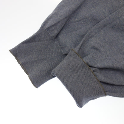 Good condition◆Brunello Cucinelli knit sweater V-neck men's blue size 46 BRUNELLO CUCINELLI [AFB16] 