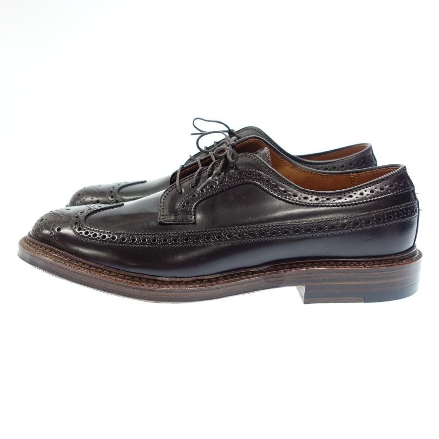 跟新一样◆Alden 皮鞋 Barry Last D5511 Cordovan 长翼 BRICK &amp; MORTAR 定制男式棕色尺码 US9D ALDEN [LA] 