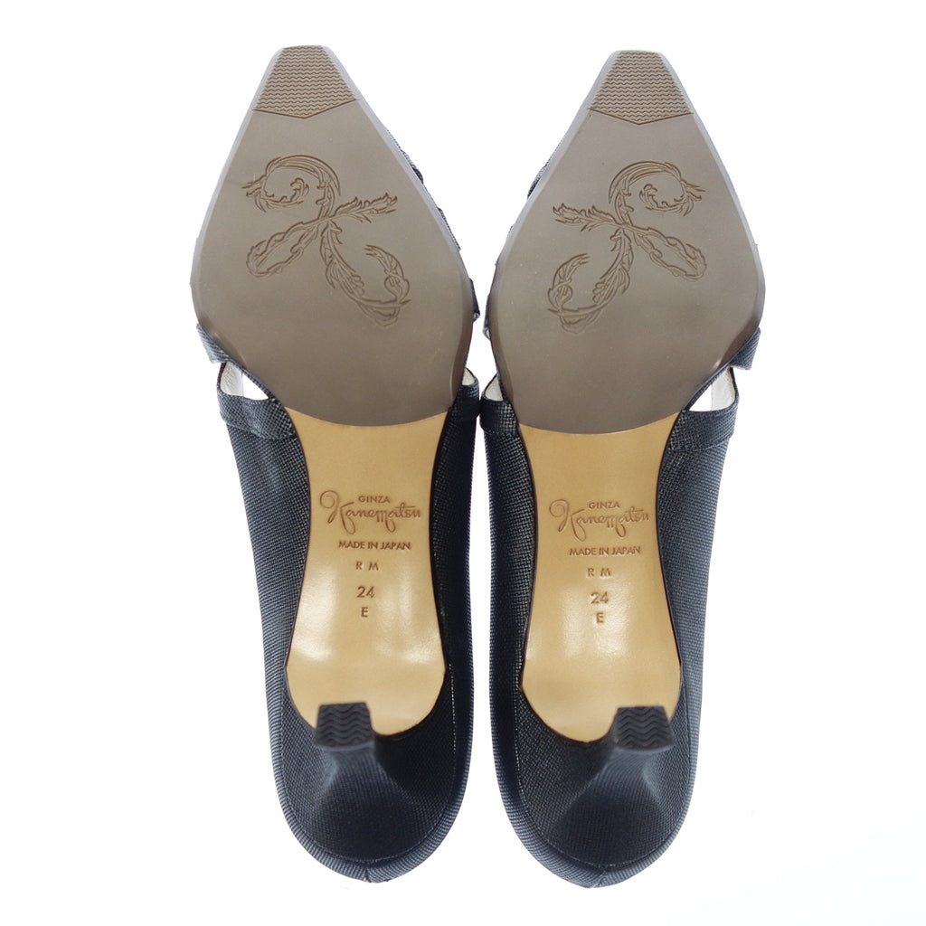 Like new ◆ Ginza Kanematsu Pumps Women's Navy Size 24cm GINZA Kanematsu [AFC18] 