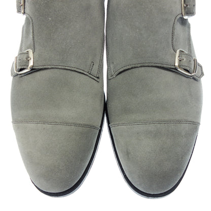 Very good condition ◆ Edward Green Leather Shoes Double Monk WESSTMINSTER Suede Men's Green Size 6 EDWARD GREEN [AFC2] 