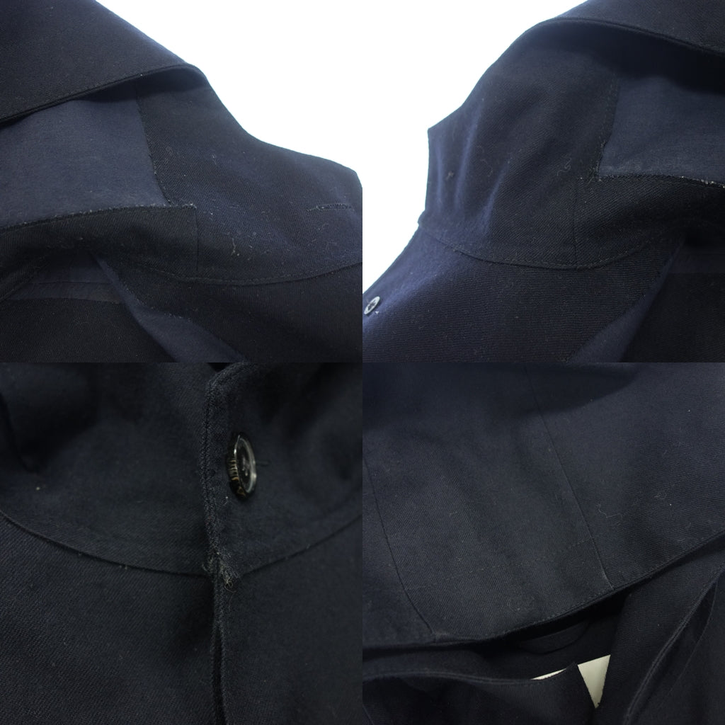 Mackintosh Hooded Coat Rubberized GR-007 Men's 36 Navy MACKINTOSH [AFB43] [Used] 