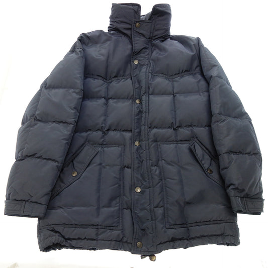 Used ◆ Gucci down jacket zip up silver metal fittings M men's dark blue GUCCI [AFA9] 