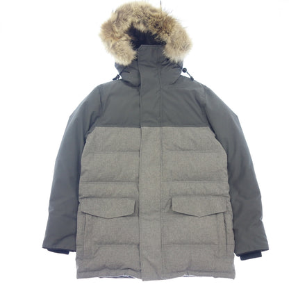 極美品◆カナダグース ブラックレーベル ダウンジャケット クラレンスコート メンズ グレー サイズL CANADA GOOSE BLACK LABEL【AFA12】