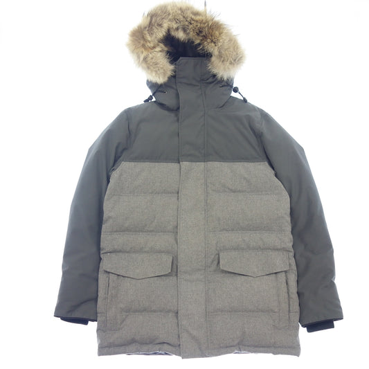 Very good condition◆Canada Goose Black Label Down Jacket Clarence Coat Men's Gray Size L CANADA GOOSE BLACK LABEL [AFA12] 