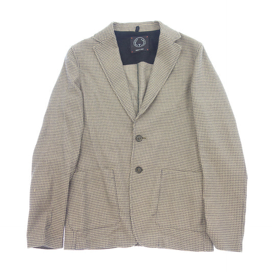 Tee jacket tailored cotton men's allover pattern size S T-JACKET [AFB14] 