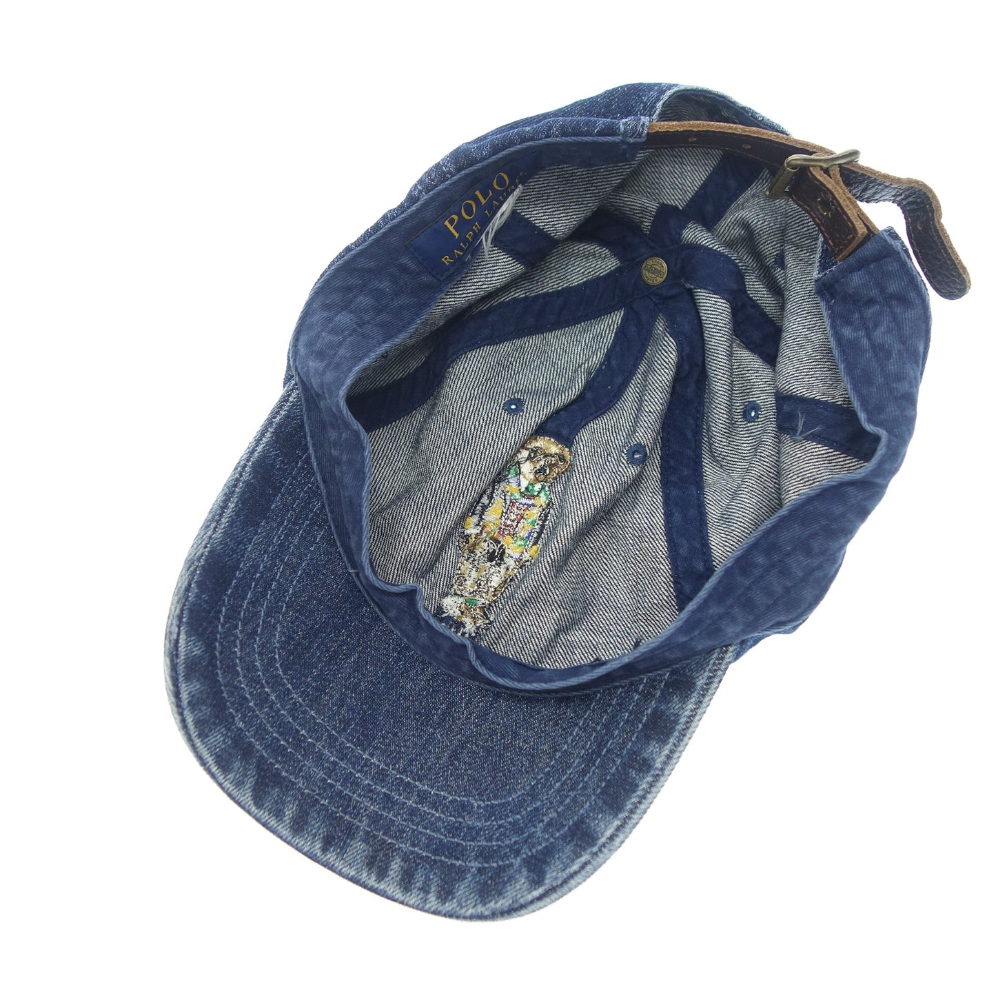 Polo Ralph Lauren Cap Denim Bear Embroidery Indigo POLO RALPH LAUREN [AFI22] [Used] 