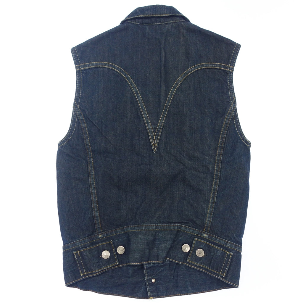 Used ◆Levi's Red Denim Vest Gilet Vintage Men's Size M Indigo Levis RED [AFB39] 