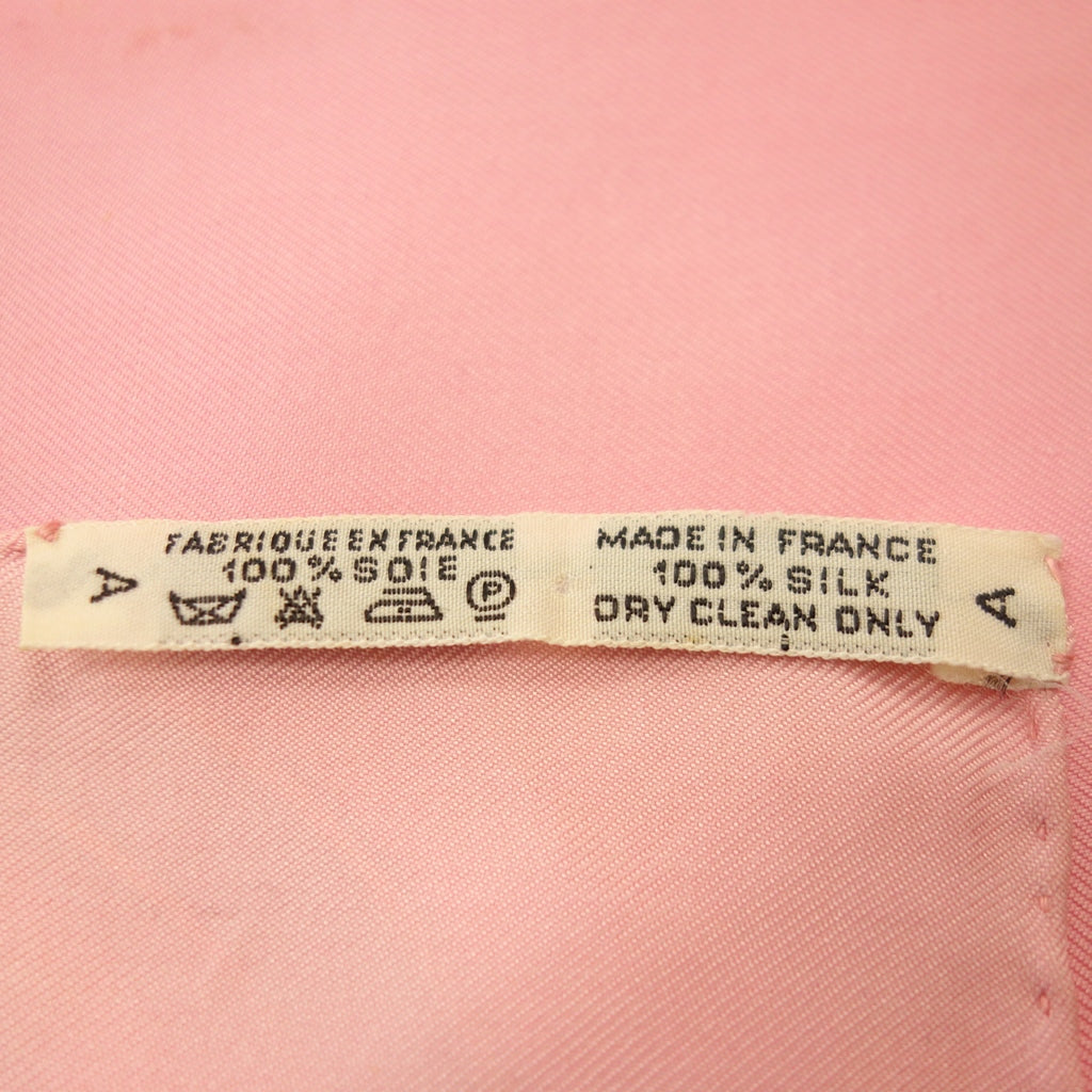 Used ◆Hermes Scarf Carre 90 Pourvu qu'on ait l'ivresse Perfume Pattern Silk Pink HERMES [AFI22] 