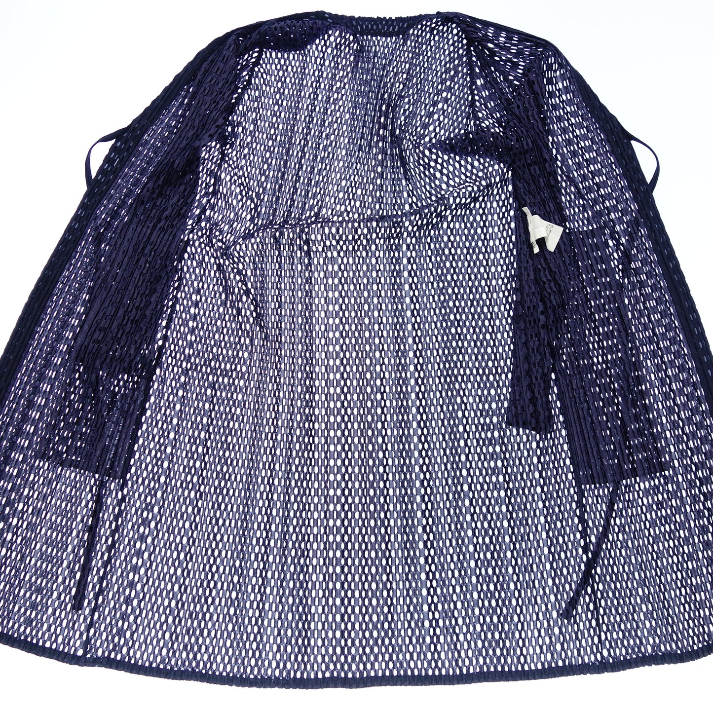 美品◆プリーツプリーズ イッセイミヤケ 羽織 PP93-JA582 レディース 3 紺系 PLEATS PLEASE ISSEY MIYAKE【AFB30】