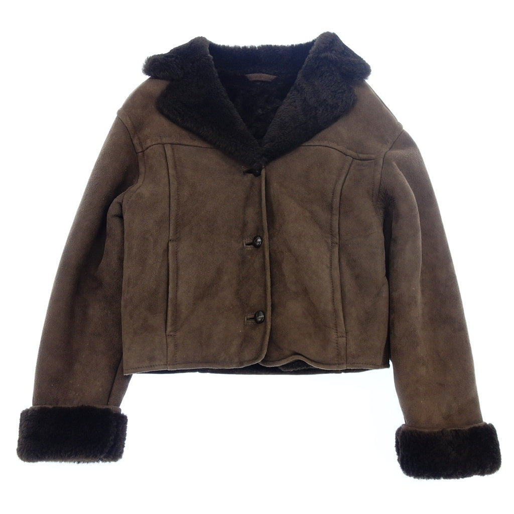 Good condition ◆ Margaret Howell Shearling Coat Size UK32 Women's Brown Lamb Leather Margaret Howell [AFF20] 