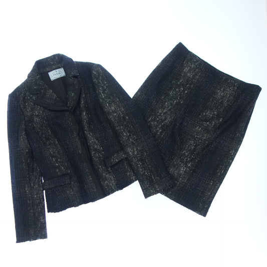 Prada Suit Setup Wool Women's Gray Size 42 PRADA [AFB54] [Used] 