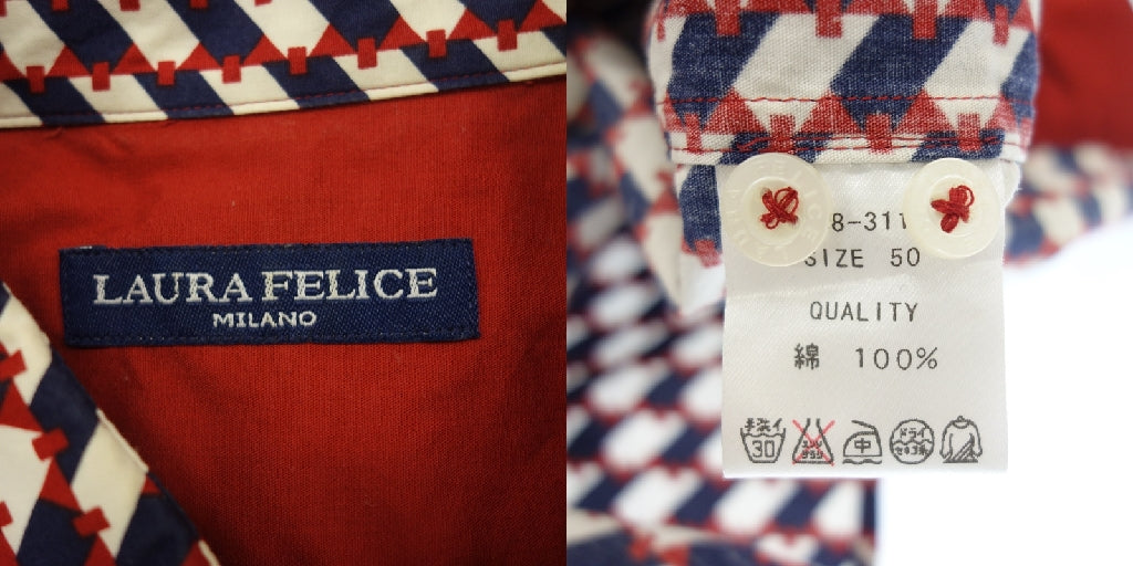 3 件套 全身图案衬衫 日本制 男士 LAURA FEKICE &amp; GUIDE LONDON &amp; SUPERIOR [AFB33] [二手] 