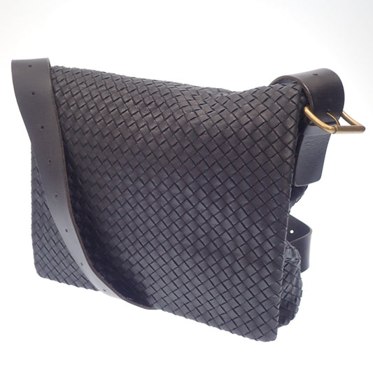 Used ◆BOTTEGA VENETA Intrecciato leather shoulder bag gold hardware BOTTEGA VENETA [AFE5] 