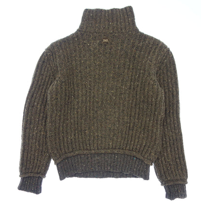 Good condition◆D&amp;G knit low gauge lambswool cashmere blend all over pattern ladies brown size L D&amp;G [AFB10] 