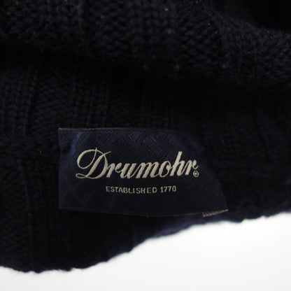 Good condition ◆Dolmore Wool High Neck Knit Size 44 Men's Navy Drumohr [AFB39] 