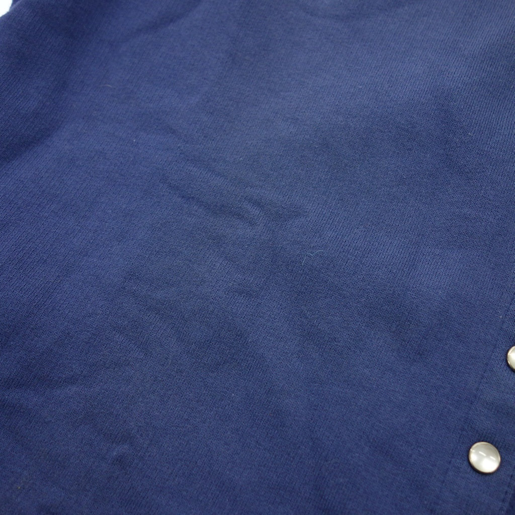 Good condition ◆ Agnes b. Cardigan Pression Brushed lining Blue Size 2 Women's agnes b. [AFB17] 