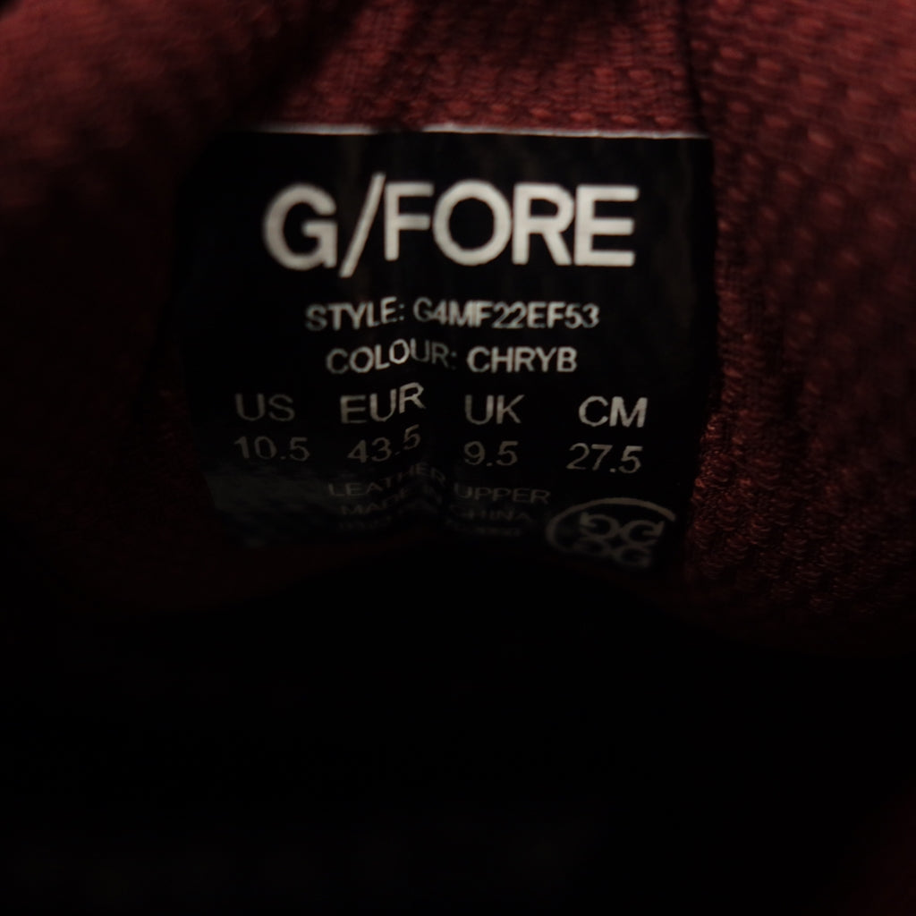 新品同様◇ジーフォア ゴルフシューズ G4MF22EF53 メンズ 赤茶
