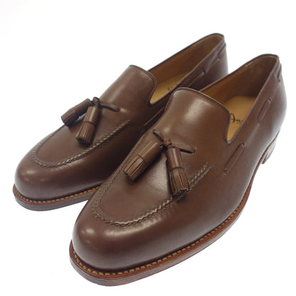 Good condition◆German Tassel Loafer Leather Men's 26.5 Brown Jarman [AFC45] 