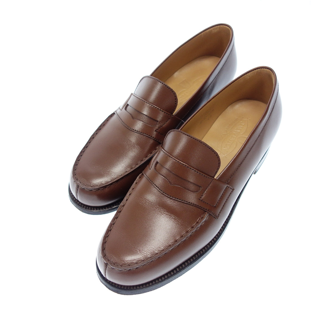 Very good condition ◆ JM Weston Leather Shoes Loafers 180 82 Last Ladies 4.5D Brown JMWESTON [LA] 