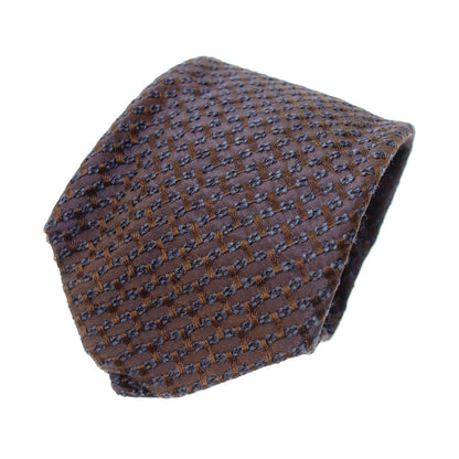 Good condition◆ETRO tie silk blend navy x brown ETRO LA NUOVA TRADIZIONE [AFI19] 