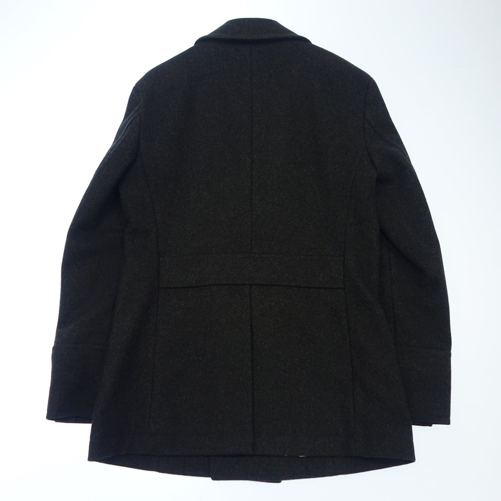 二手◆Burberry Black Label 拿破仑大衣 羊毛灰色 BURBERRY BLACK LABEL [AFB41] 