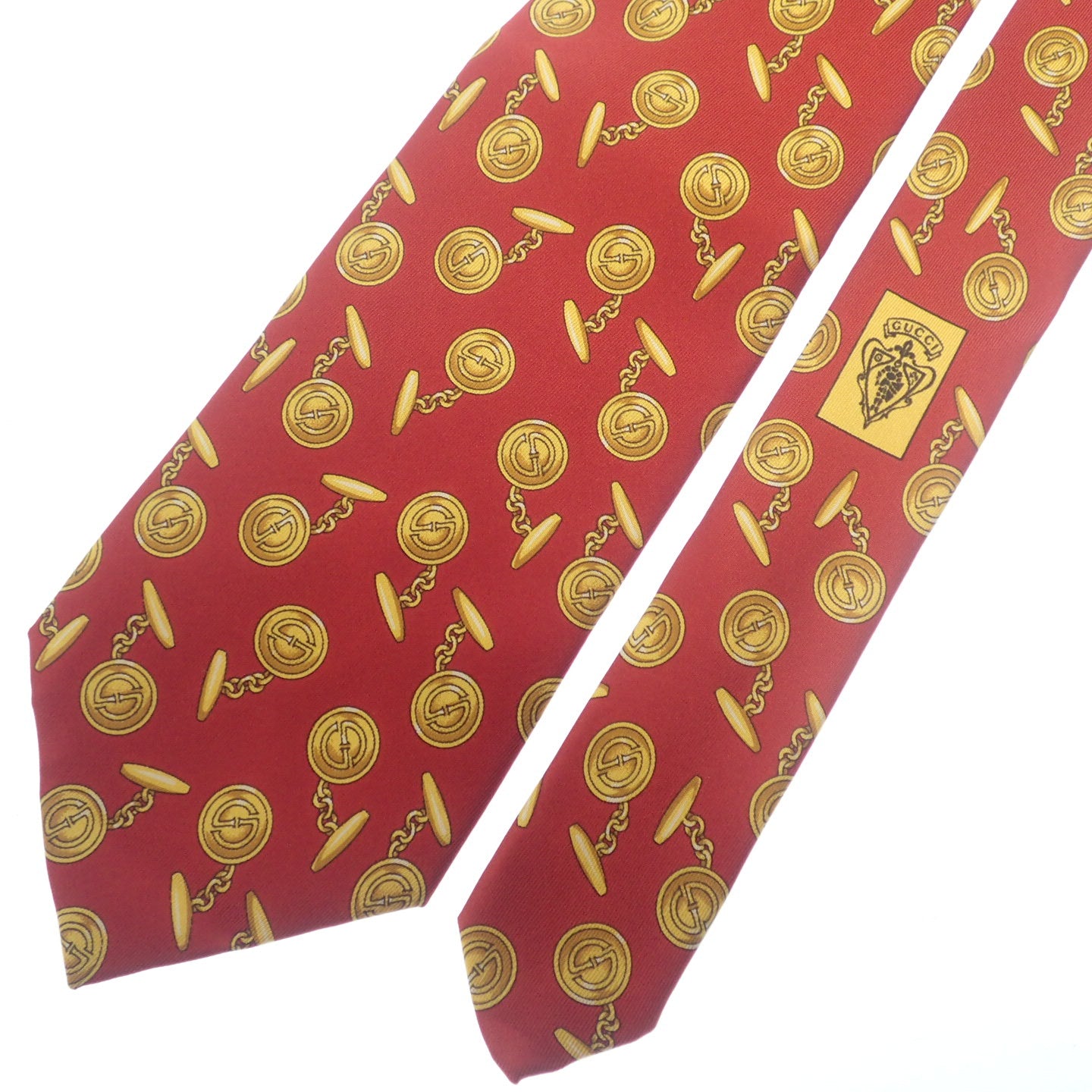 Good condition ◆ Gucci necktie set of 2 all over pattern GG GUCCI [AFI16] 