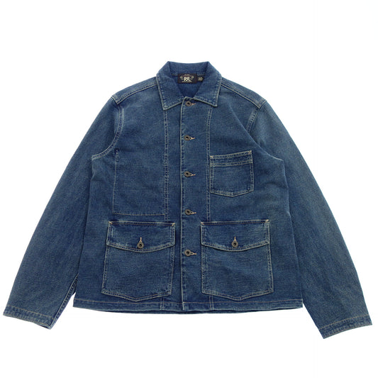 Double RRL Jacket Chore Jacket Jersey 男式靛蓝 M RRL [AFB27] [二手] 