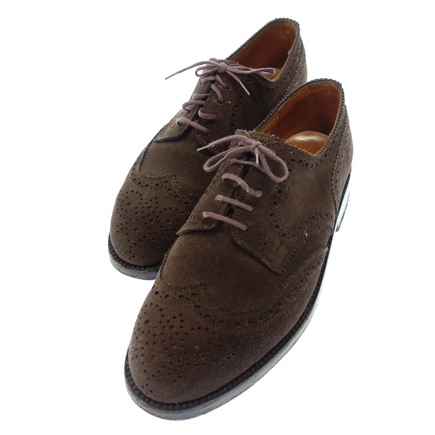 Used JMWESTON suede leather shoes 389 with shoe tree men's brown size 6E JMWESTON [LA] 