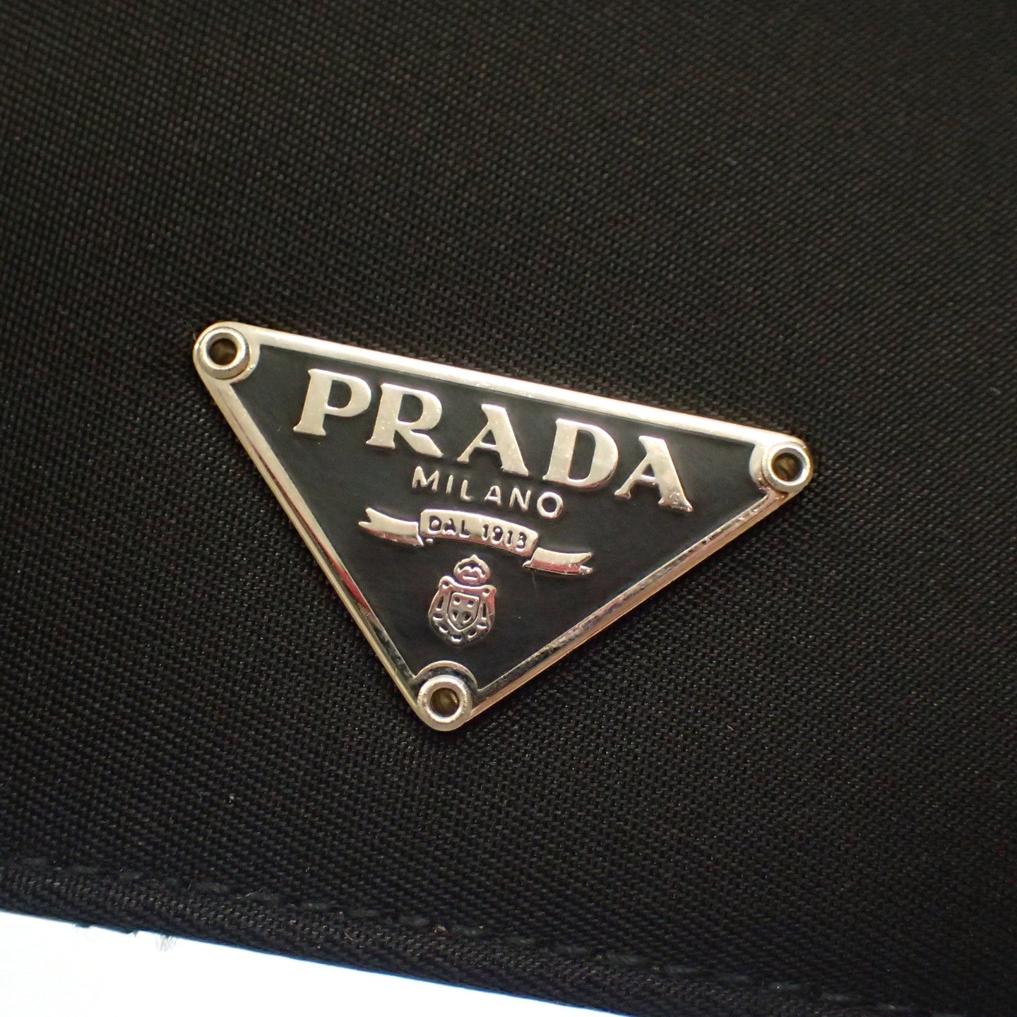 Prada 地址簿 三角板 尼龙 黑色 带盒子 PRADA [AFI18] [二手] 
