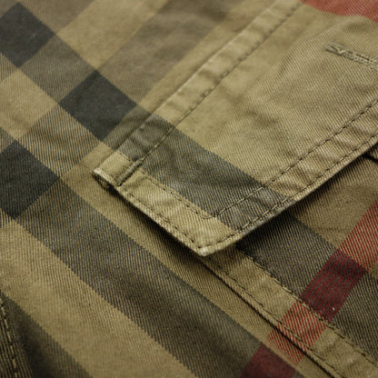 Used◆Burberry London Shirt 2 Pocket Check Olive BURBERRY LONDON [AFB40] 