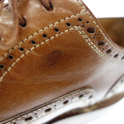 Good condition ◆ Santoni leather shoes full brogue 4116 Norbejese manufacturing method men's brown size 7.5 Santoni [LA] 