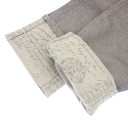 Very good condition ◆ Berluti denim pants lining calligraphy men's size 44 gray Berluti [AFB48] 