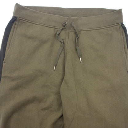 Good condition◆Hermes sweatpants brushed lining cotton men's khaki size L HERMES [AFB40] 