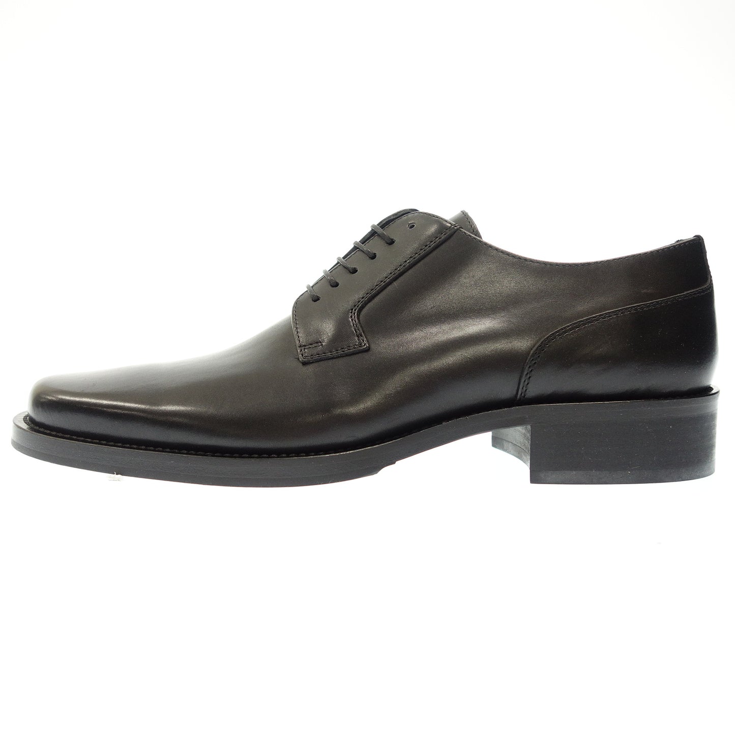 Very good condition ◆ Emporio Armani lace-up leather shoes plain toe men's size 42 black EMPORIO ARMANI [AFD1] 