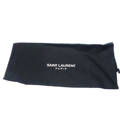 Very good condition◆Saint Laurent leather shoes lame glitter men's 41 black SAINT LAURENT [AFD7] 