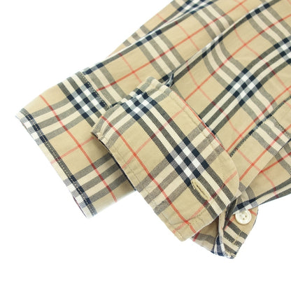 Very good condition ◆ Burberry London check shirt cotton men's beige size L BURBERRY LONDON [AFB33] 