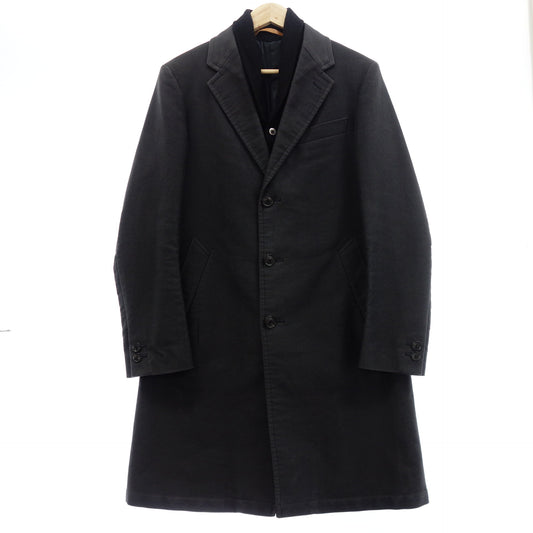 Scie Chester Coat Layered Design Men's Black 38 scye [AFA3] [Used] 