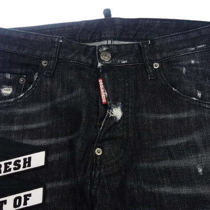Used ◆D Squared Denim Pants Crash Repair Processed SKATER JEAN FRESH OUTOF SCOTUTS S74LB0336 Men's Black Size 44 DSQUARED2 [AFB48] 