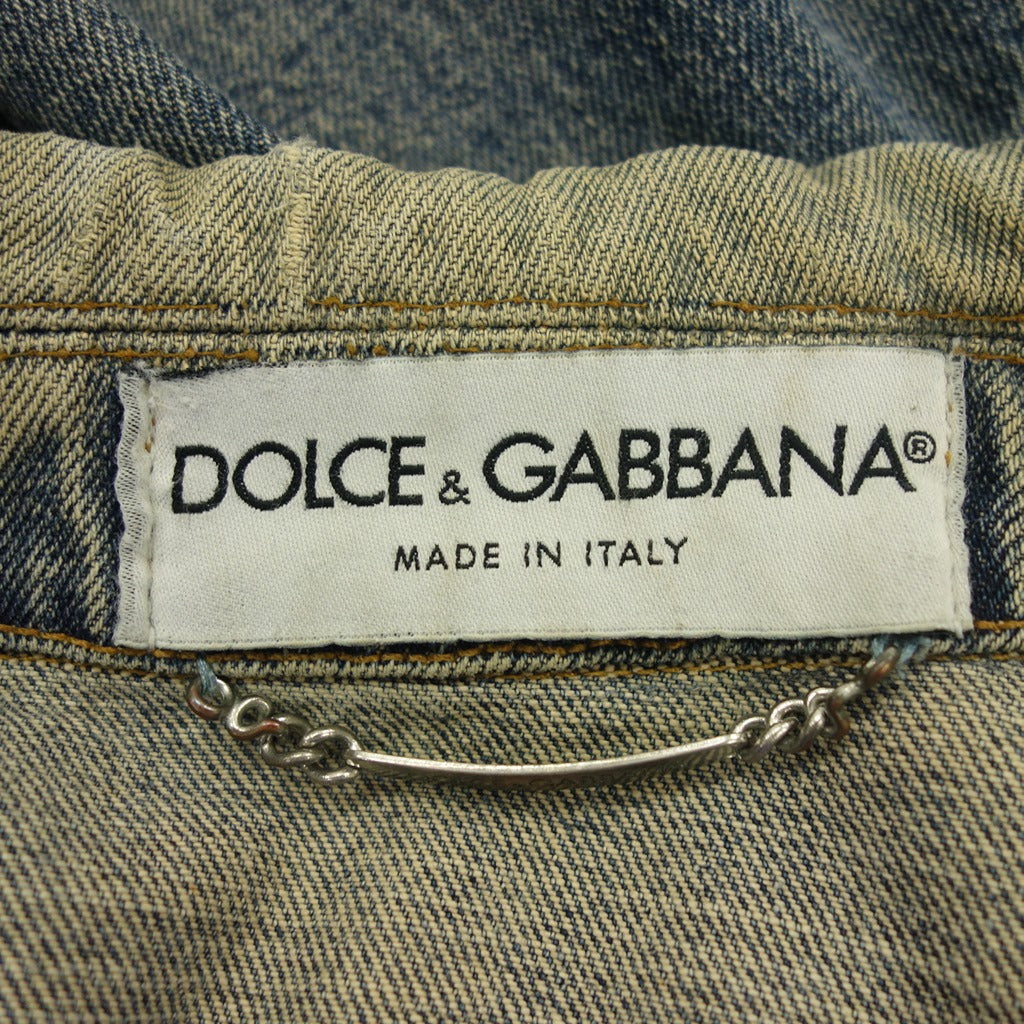 Used ◆Dolce &amp; Gabbana Denim Jacket 9338 Distressed Men's Blue Size L DOLCE&amp;GABBANA [AFB37] 