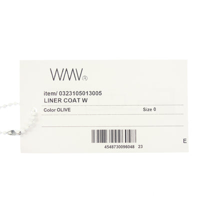 与新品一样◆WMV visvim 内衬外套 LINER COAT W 2023SS 0323105013005 女士尺码 0 绿色尼龙 WMV visvim [AFA10] 