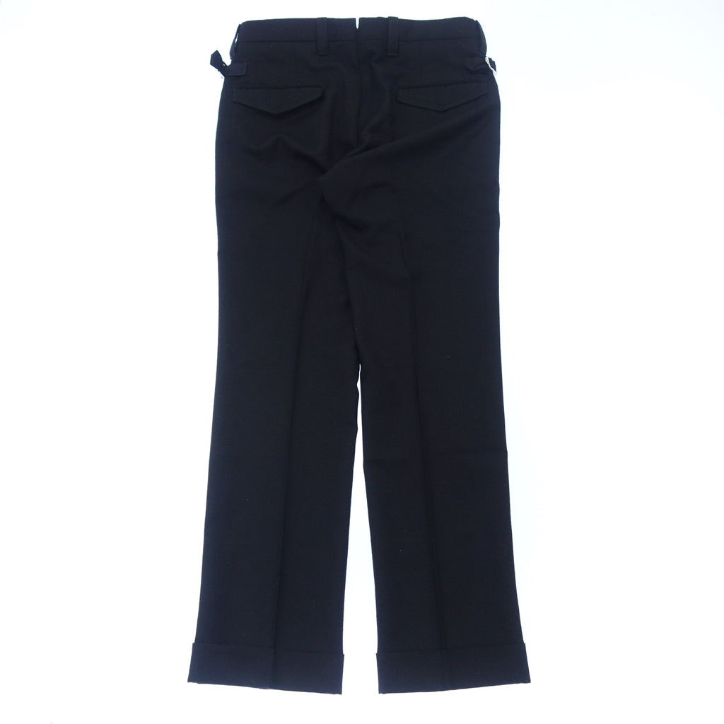 Very good condition ◆Pty Zero Uno Slacks Wool Side Adjuster Men's 44 Black PT01 [AFB12] 