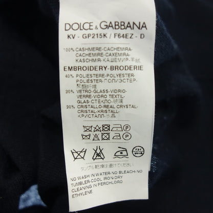 Dolce &amp; Gabbana Tops Knit Beaded Women's Navy Black DOLCE&amp;GABBANA [AFB10] [Used] 