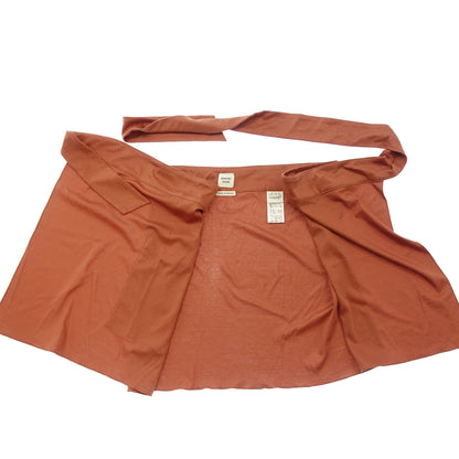 Very good condition◆Hermes Wrap Skirt Cotton Women's 34 Orange HERMES [AFB40] 