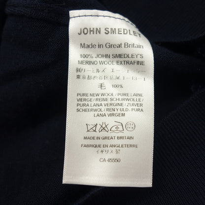 Very good condition ◆ John Smedley Cardigan 100% Wool Men's Navy Size M JOHN SMEDLEY [AFB4] 