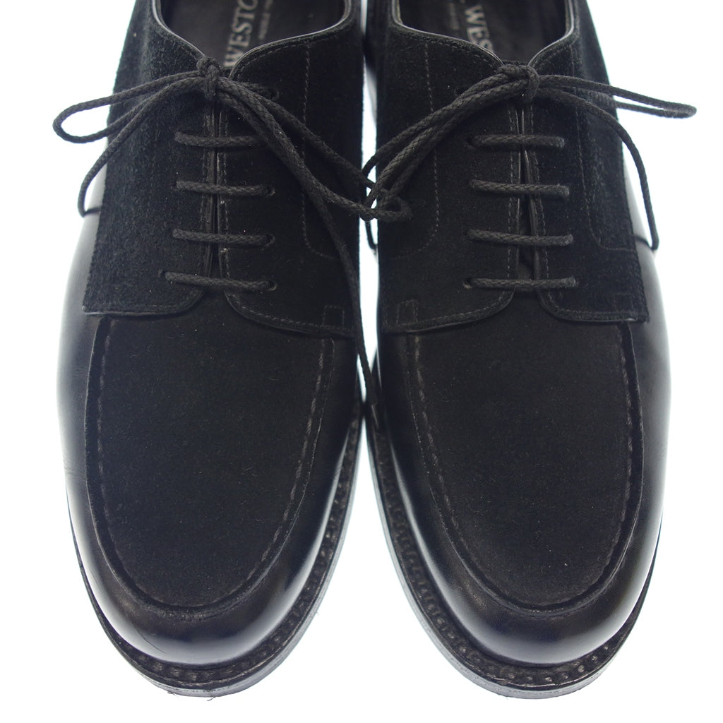 Good condition◆JM Weston golf leather shoes 641 suede combination black size 8D JMWESTON [LA] 