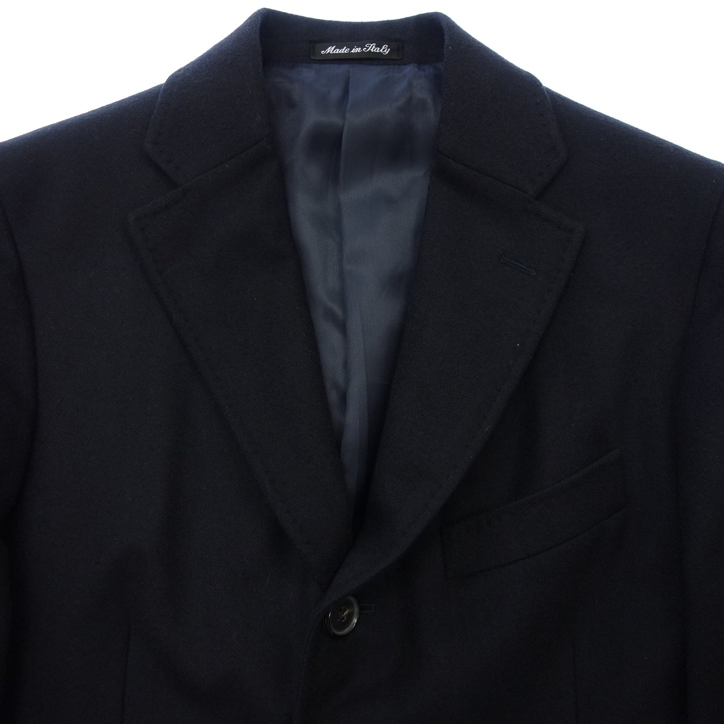 Very good condition◆PRATO DELLA VALLE Chester coat 26009F wool men's navy size 46 PRATO DELLA VALLE [AFB20] 